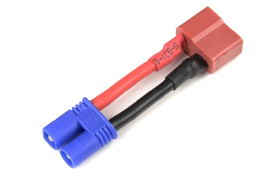 G-Force RC - Power adapterkabel - Deans connector man. <=> EC-2 connector man. - 14AWG Siliconen-kabel - 1 st